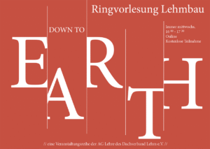 Veranstaltungshinweis: Ringvorlesung „Down to Earth“