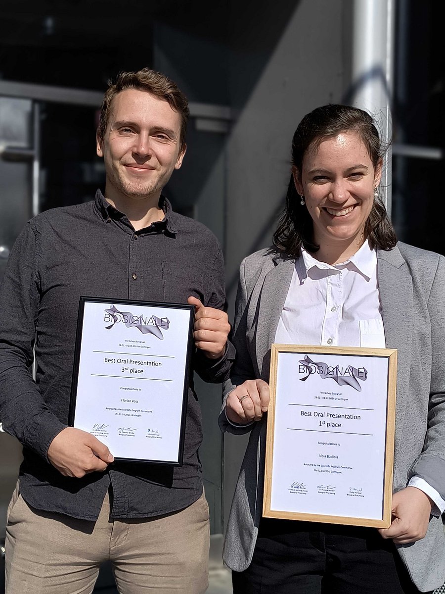 Auszeichnungen beim Workshop Biosignale in Göttingen