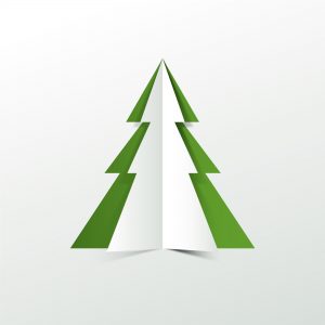 Stilisierter Papier-Weihnachtsbaum
©freepik