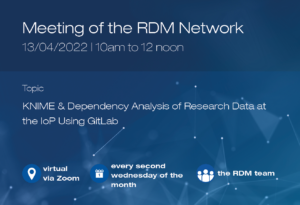 RDM Network Meeting Key Dates