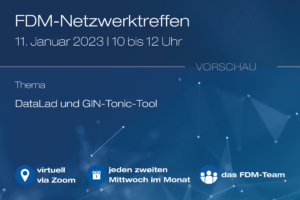 The Next Open Meeting of the RDM Network on January 11, 2023