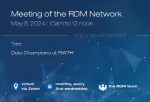 Key points for the Open Meeting oft he RDM network on May 8, 2024