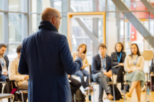 The rector gives a lecture