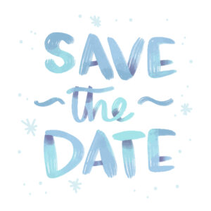 symbolic image save the date