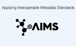 AIMS Logo on light blue background