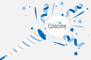 Confetti bag with the Coscine log