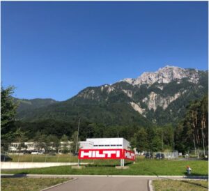 Hilti in Liechtenstein: located in the middle of mountains, better views are hard to find!
