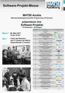Software Engineering-Messe der MATSE2015