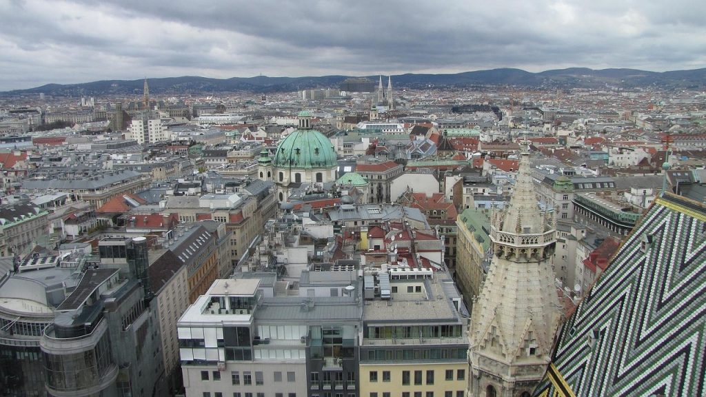Die Dächer von Wien. #MootDACH19 in Wien (Foto: pixabay.com).