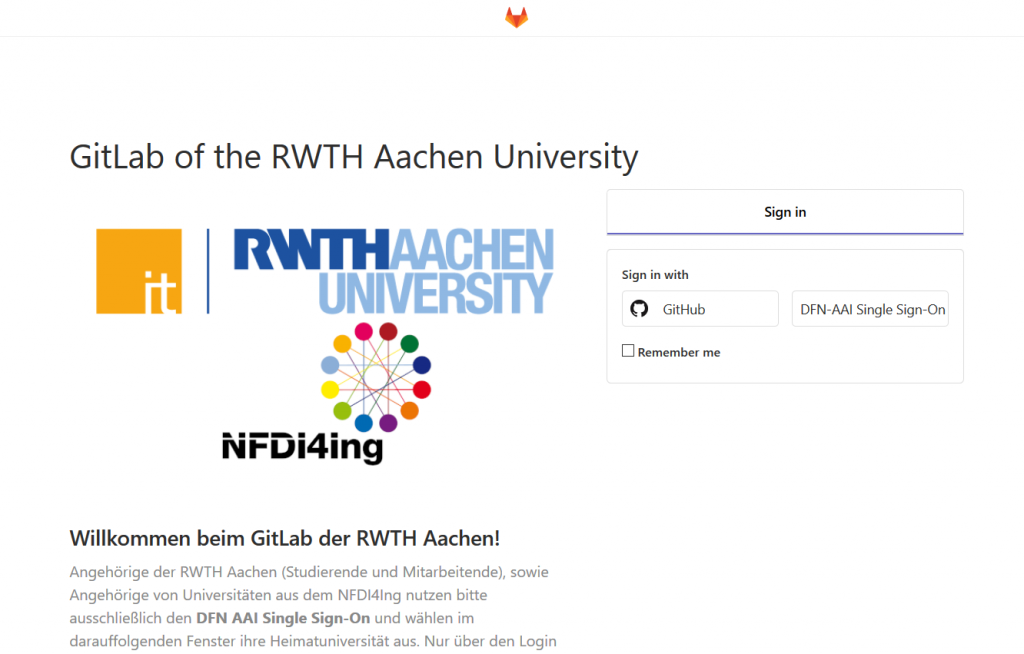 GitLab an der RWTH nutzen? Kein Problem. Mit zwei Instanzen und unter Einhaltung der Lizenzbestimmungen könnt auch ihr eure Software-Projekte versioniert erstellen. (https://git.rwth-aachen.de)