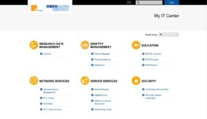 Screenshot of the My IT Center portal