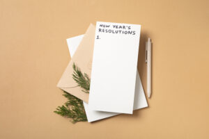 Empty list for New Year's resolutions