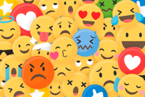An assortment of colorful emojis