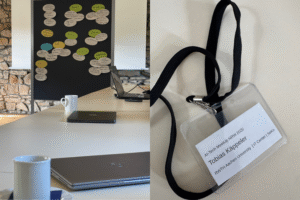 Picture of desk with laptop