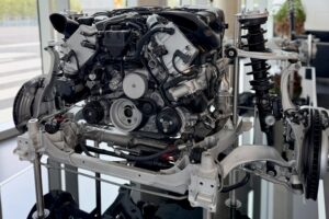 photo of a car engine