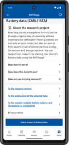 Check out the page on battery research in the RWTHapp