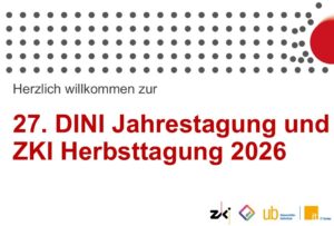 Grafik mit Aufschrift zur DINI und ZKI-Tagung