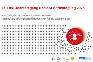 Grafik mit Aufschrift zur DINI und ZKI-Tagung