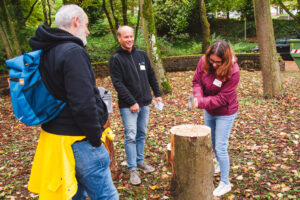 Game: Hammering Nails into a Log