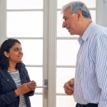 Master`s College Studentin Gunjan Nagda mit ihrem Mentor, Prof. Dr. Jon Shah