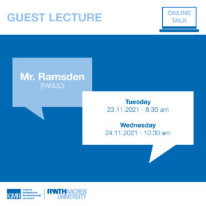 guest lecture by Mr. Ramsden