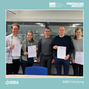 IMBA-Schulung für das IIDEA-Projektteam